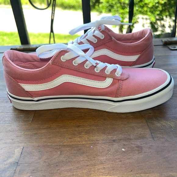 Vans Off The Wall - Girl's Size 5 - Pale Pink Low Skate Shoes - 507698 - Picture 7 of 12